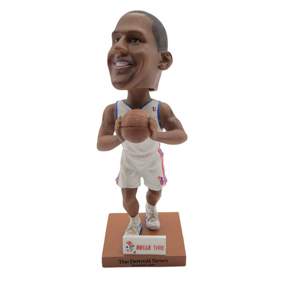 Detroit Pistons Corliss Williamson #34 Detroit News‎ Belle Tire Bobblehead 8.5" - Picture 1 of 8